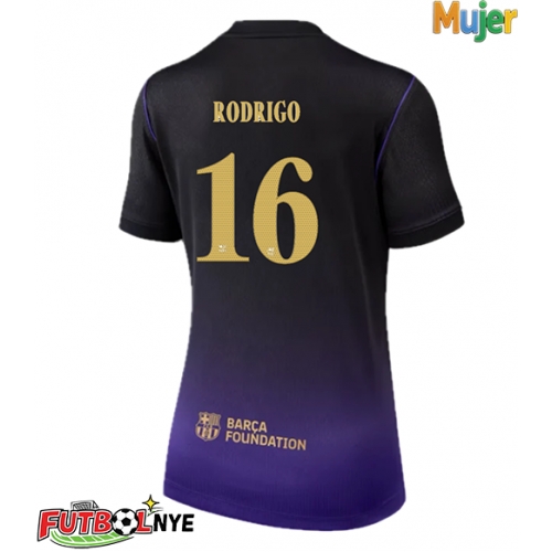 Camiseta Barcelona Rodri Hernandez #16 Visitante Equipación para mujer 2026-27 manga corta
